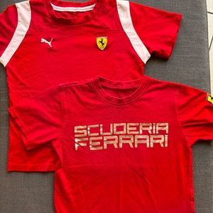 2 kids Ferrari t-shirts